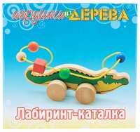 Лабиринт Мир деревянных игрушек Крокодил зеленый/бежевый