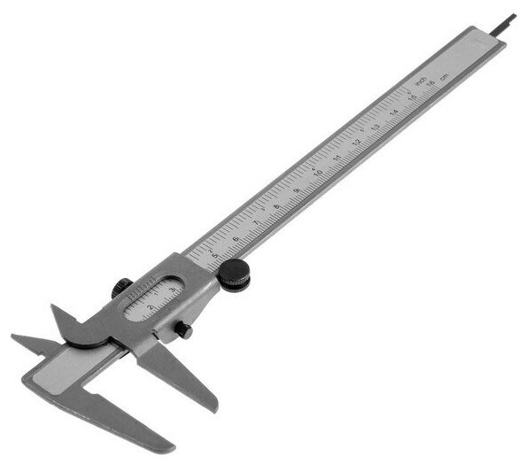 фото Штангенциркуль ЛОМ, металлический, с глубиномером, цена деления 0.05 мм, 150 мм