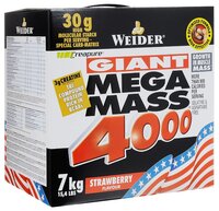 Гейнер Weider Mega Mass 4000 (7 кг) белый шоколад с пралине