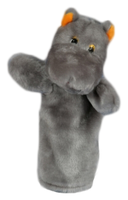 Радомир Кукла на руку Бегемот 34 см (С136) серый
