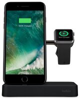 Док-станция универсальная Belkin Valet Charge Dock for Apple Watch + iPhone розовое золото