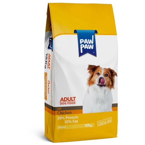 Pawpaw Adult Dog Food with Chicken сухой корм для собак с курицей - 15 кг