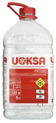 Реагент противогололедный uoksa актив -30c 5кг