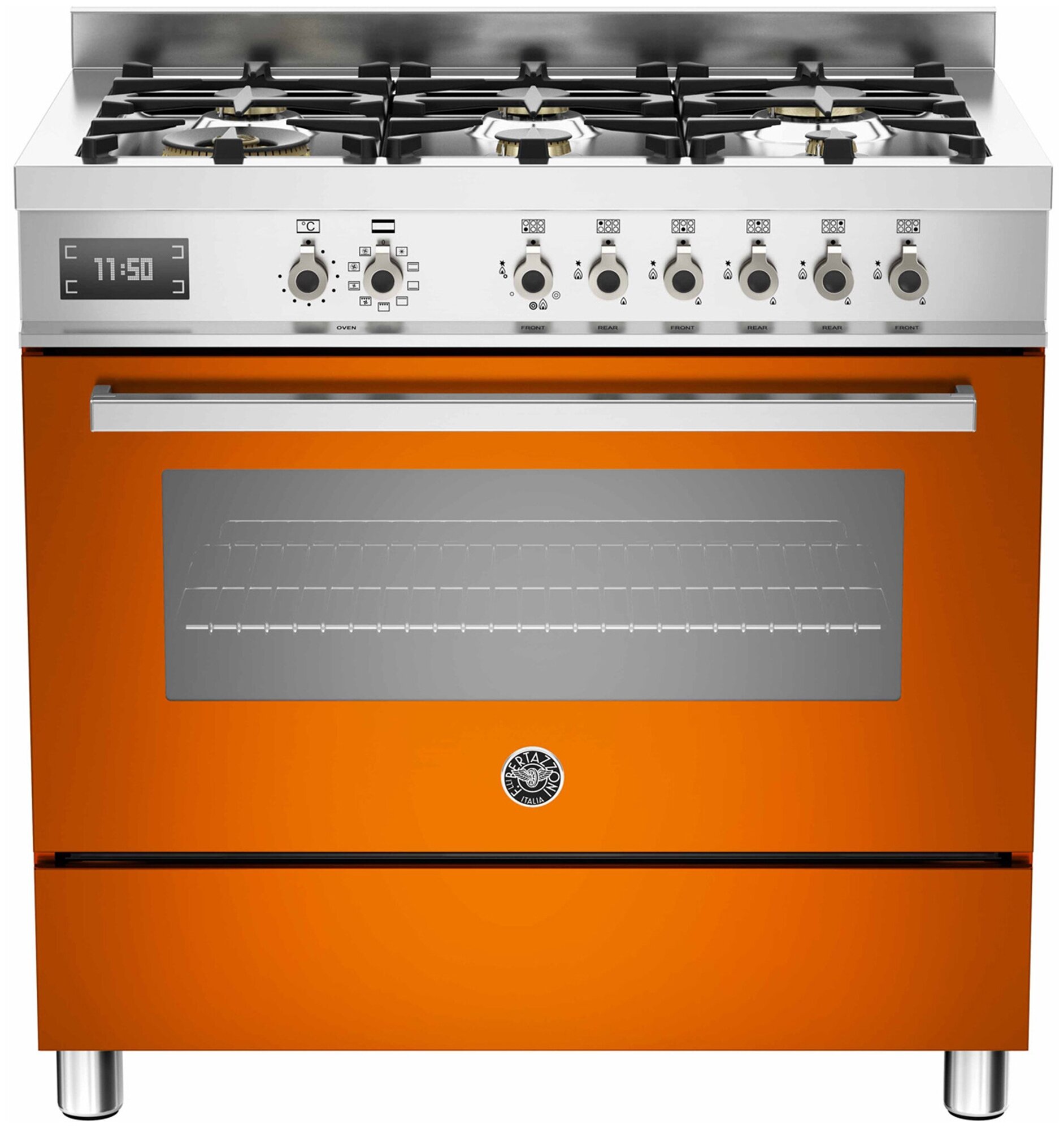 Варочный центр Bertazzoni PRO906MFESART оранжевый