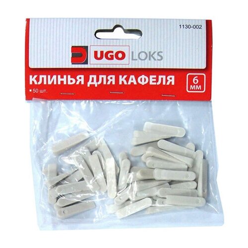 Клинья для кафеля большие UGO LOKS 37х6мм 50шт