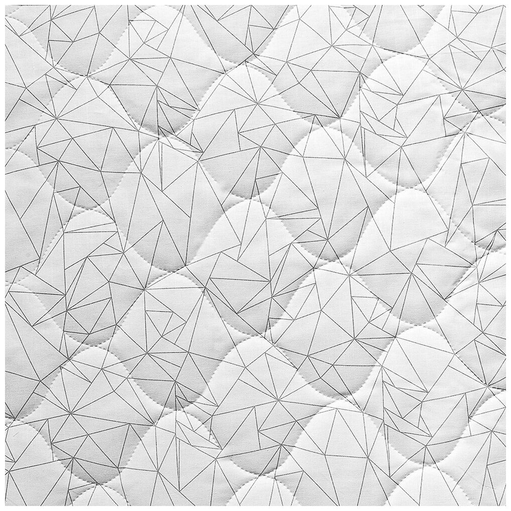 Покрывало стеганое Altali Оригами, 757-3019/1, 240х260 см, цвет черно-белый, для дома, дачи - фотография № 8