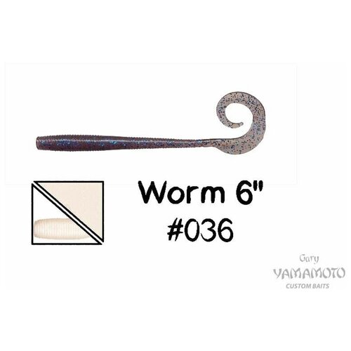 приманка gary yamamoto worm 6 215 0000682377 Приманка GARY YAMAMOTO Worm 6 #036, # 0000682344