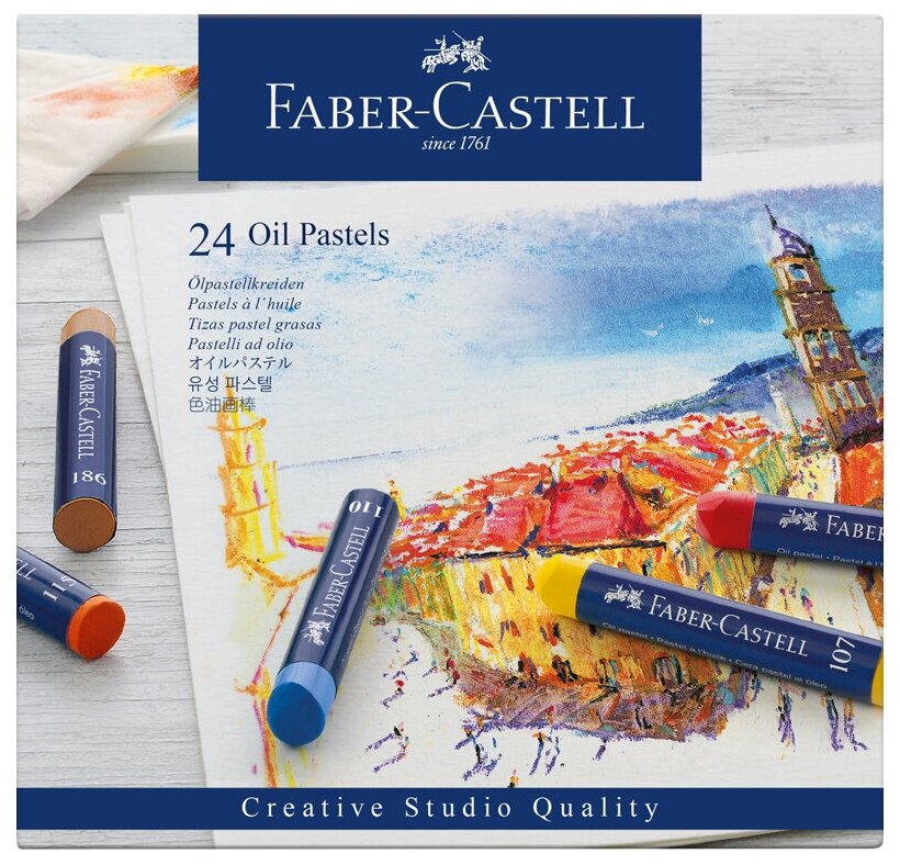Пастель масляная Faber-Castell "Oil Pastels", 24 цвета