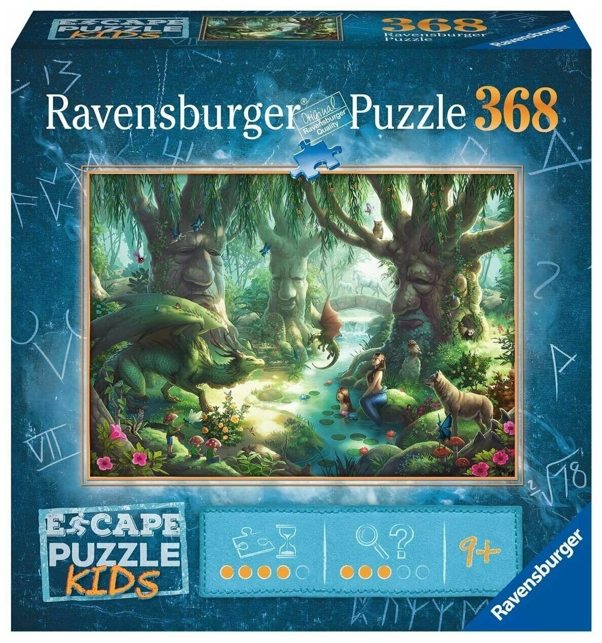 Ravensburger. Пазл-квест 368 "Шепчущий лес"