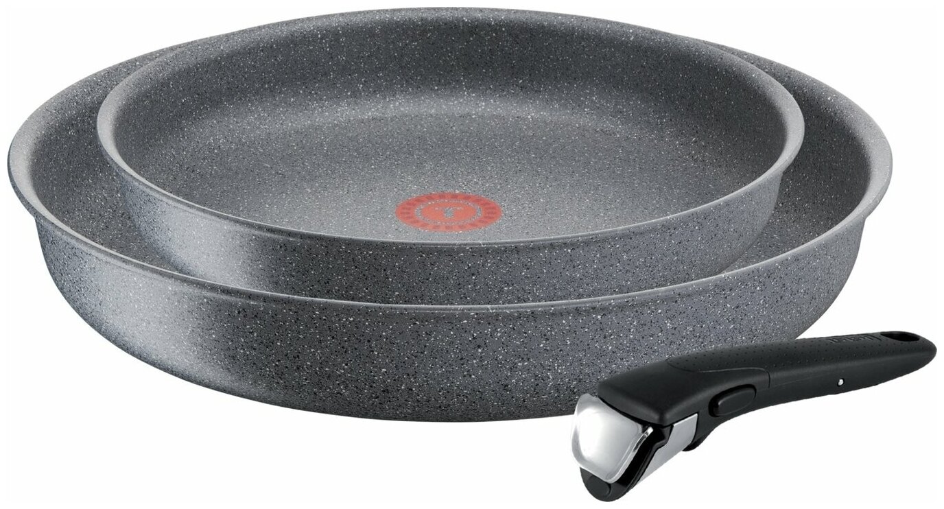 Набор посуды со съемной ручкой Tefal Ingenio Natural Force L3969102, 3 предмета, 24/28 см, с антипригарным покрытием, подходит для индукции - фотография № 17