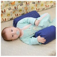 Позиционер для сна HoneyMammy для новорожденных 0-6 месяцев green