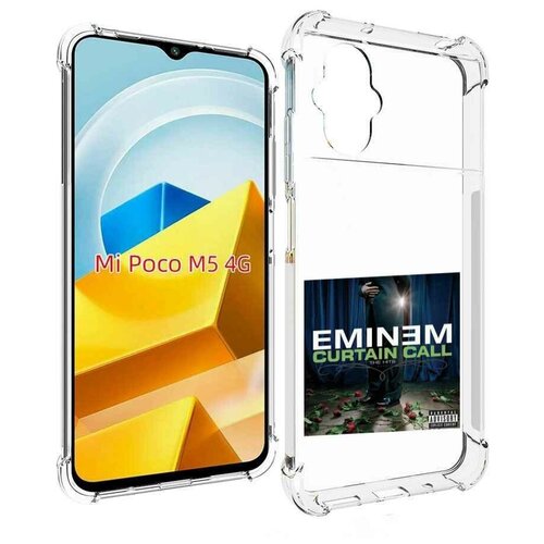 Чехол MyPads Eminem CURTAIN CALL, THE HITS для Xiaomi Poco M5 задняя-панель-накладка-бампер