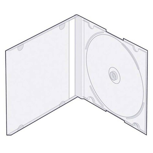 Бокс для CD/DVD дисков Slim Box, 5 шт, VS, прозрачный, CDB-sl-T5 бокс для cd dvd дисков slim box 5 шт vs прозрачный cdb sl t5