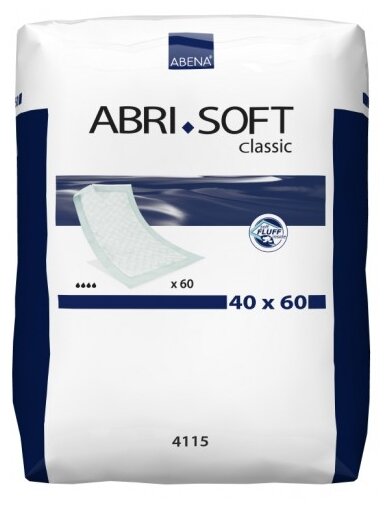 Пеленки Abena Abri-Soft Classic 4115, 40 х 60 см (60 шт.)