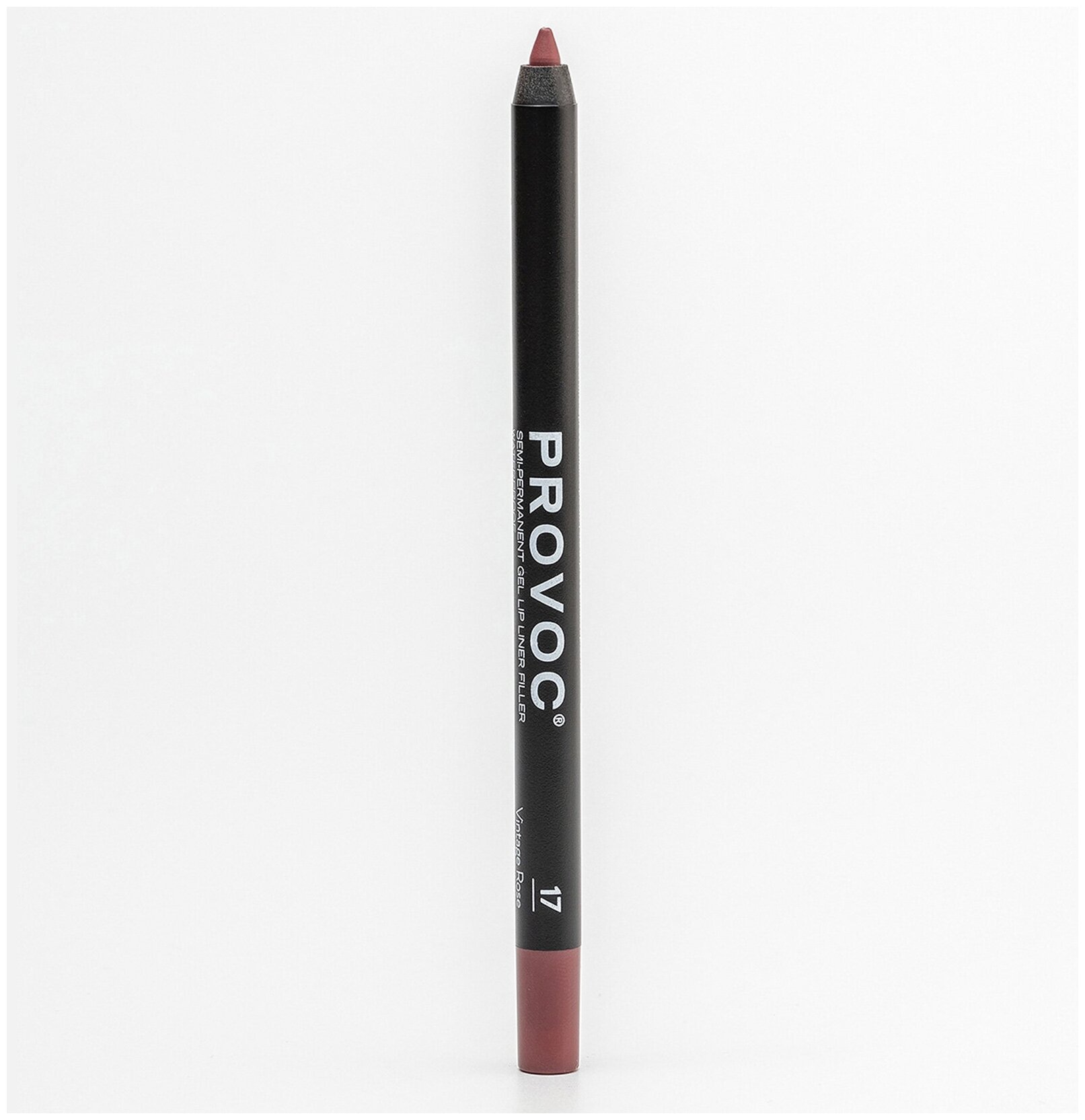 Provoc Gel Lip Liner 017 Vintage Rose Гелевая подводка в карандаше для губ (цв. коричнево-малиновый)