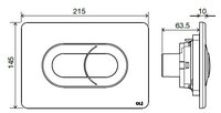 Кнопка смыва OLI Salina 640081 белый