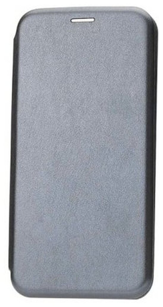 Чехол-книжка для Samsung Galaxy A10 / M10 серый противоударный откидной с подставкой, кейс с магнитом, защитой экрана и отделением для карт