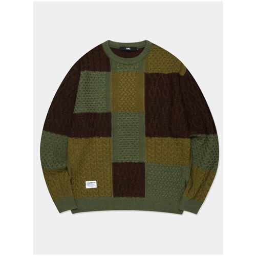 Свитер MULTI CABLE KNIT lost management cities ( m / зеленый / 0lm22fkn104 )