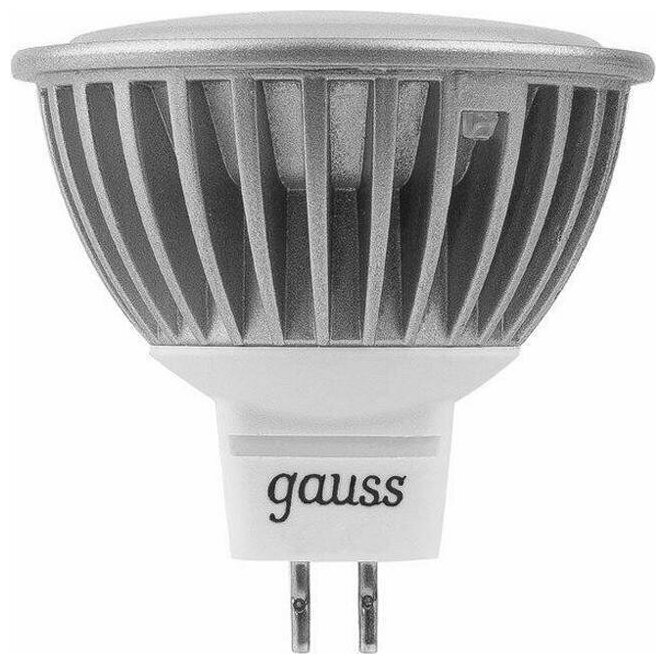 Светодиодная лампа Gauss EB101505105-D 5W эквивалент 50W 2700K 410Лм GU5.3 для спотов MR16 диммируемая