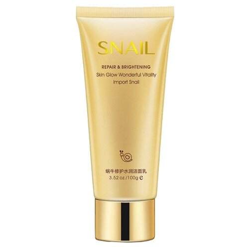 BioAqua пенка для умывания с муцином улитки Snail Repair & Brightening, 100 мл, 100 г пенка для очищения и увлажнения лица bioaqua aloe vera extract 100 гр