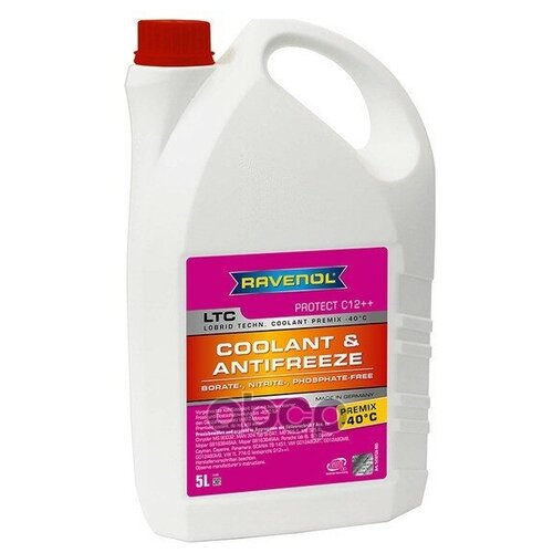 Антифриз готовый к прим. лила ravenol ltc lobrid technology coolant premix -40° c12++ (5л), RAVENOL 4014835756151 (1 шт.)