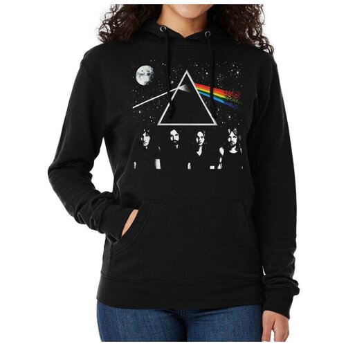 фото Толстовка / худи dream shirts pink floyd - dark side of the moon женский черный 46 размер