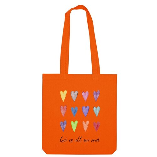 фото Сумка шоппер us basic, оранжевый