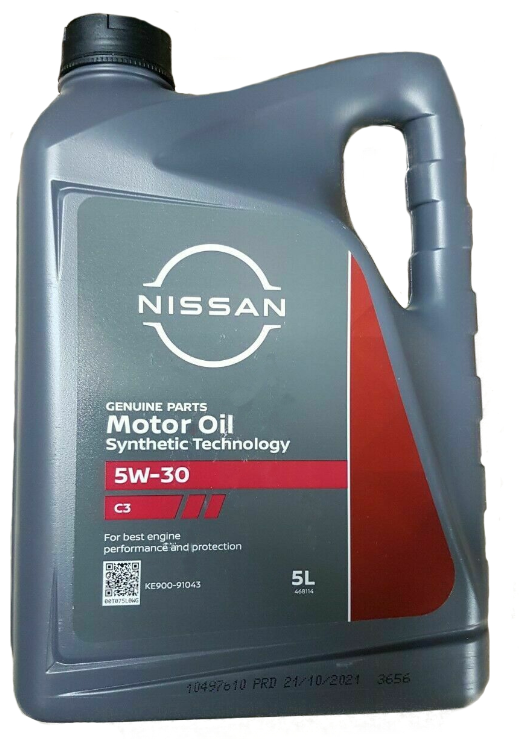 фото Масло моторное синтетическое Nissan 5w-30 C3, 5 литров