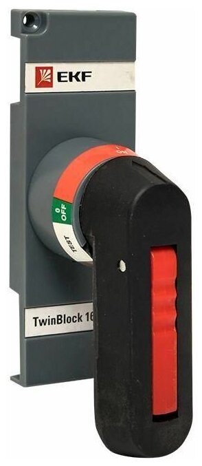 фото Рукоятка управления для прямой установки на рубильники реверсивные (I-0-II) TwinBlock 160-250А PROxima EKF tb-160-250-fh-rev