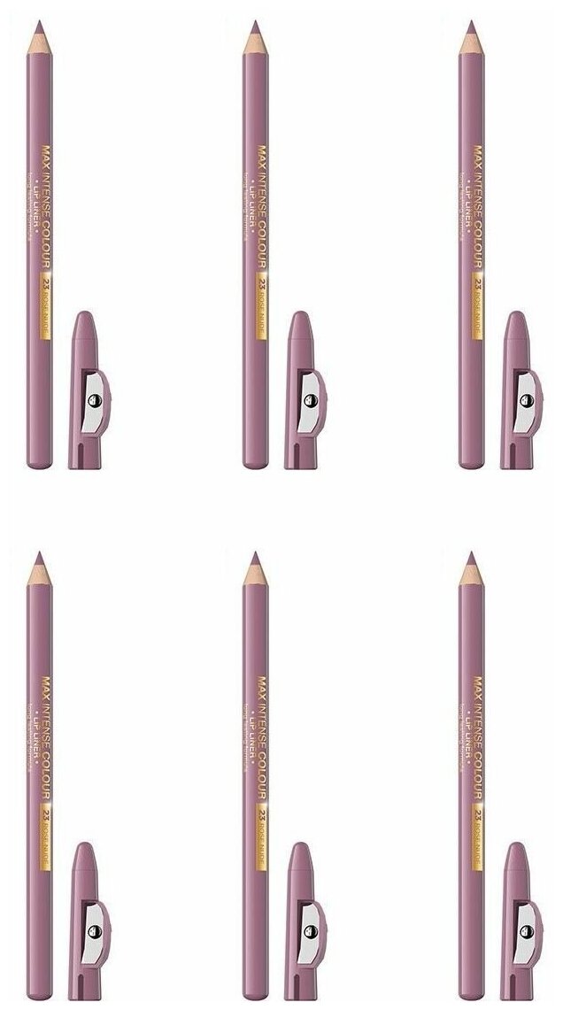 Контурный карандаш для губ, Eveline Cosmetics, Max Intense, 23 Rose Nude, 6 шт