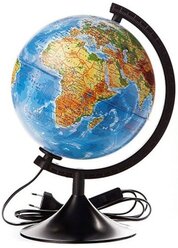 Глобус физико-политический Globen Классик 210 мм (К022100091), черный