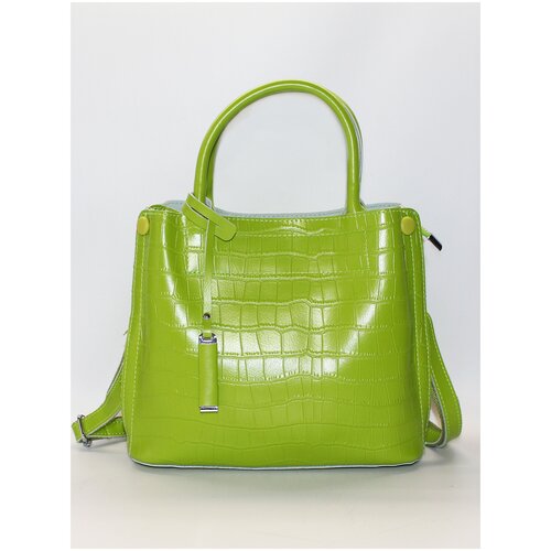 Сумка Finsa, фактура под рептилию, фиолетовый