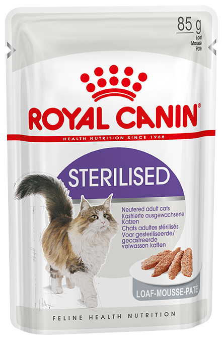 Влажный корм для стерилизованных кошек Royal Canin Sterilised (в паштете) 12 шт. х 85 г (паштет)