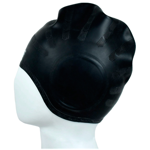 Шапочка для плавания CS06 силиконовая цвет: черный шапочка для плавания cliff силиконовая cs06 с выемками для ушей синяя