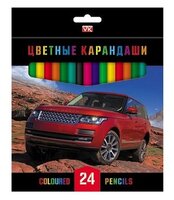 Hatber Цветные карандаши Джипы, 24 цвета (BKc_24043)