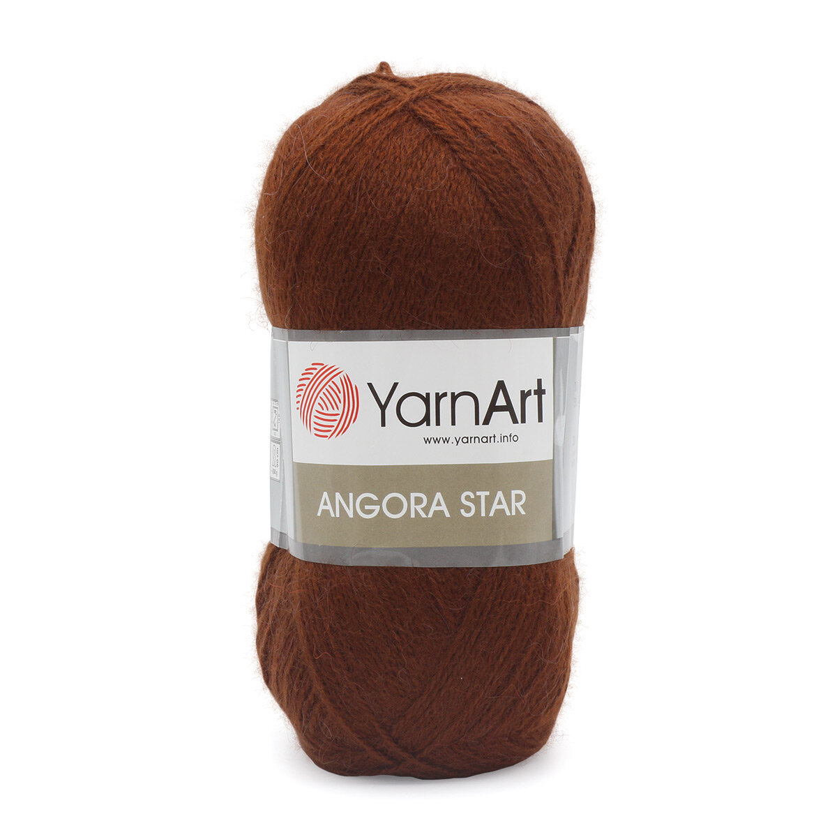 Пряжа для вязания YarnArt 'Angora Star' 100гр 500м (20% тонкая шерсть, 80% акрил) (3067 молочный шоколад), 5 мотков