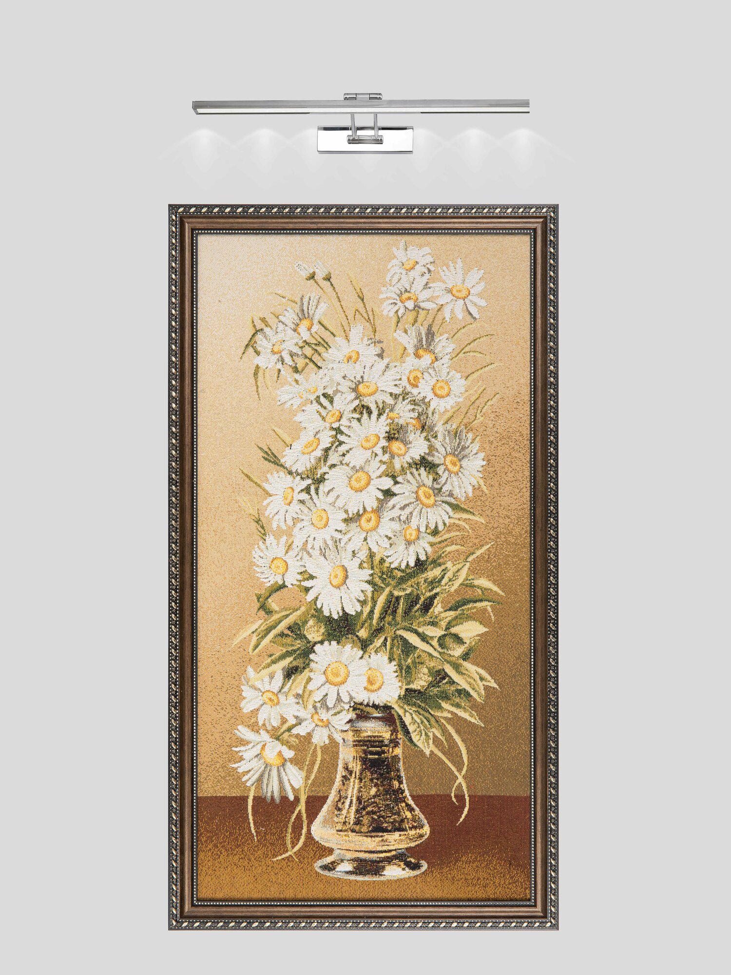 Гобелен картина интерьерная Магазин гобеленов "Букет белые ромашки" 38*72 см