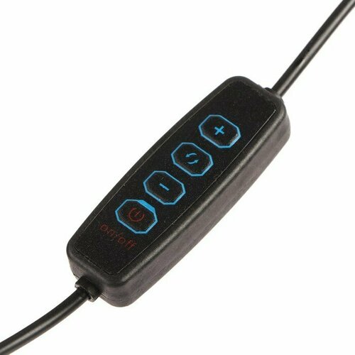 Светодиодная кольцевая лампа на штативе LuazON SNP100 10 26 см 10 Вт штатив 34-130 см комплект из 2 шт 372500₽