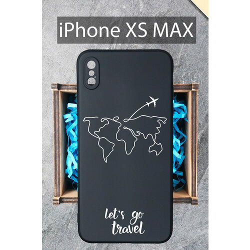 Силиконовый чехол Lets Go Tevel для iPhone XS MAX / Айфон XС макс