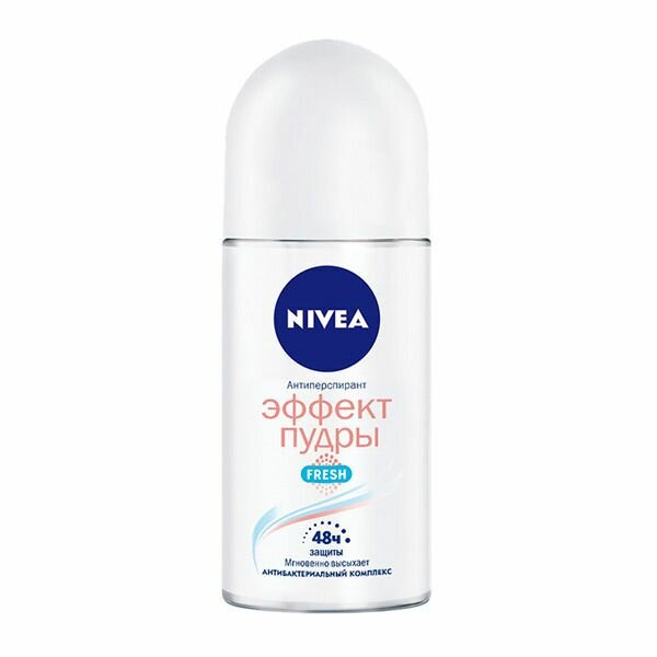 Nivea дезодорант шариковый Эффект пудры, 50мл, 4 шт