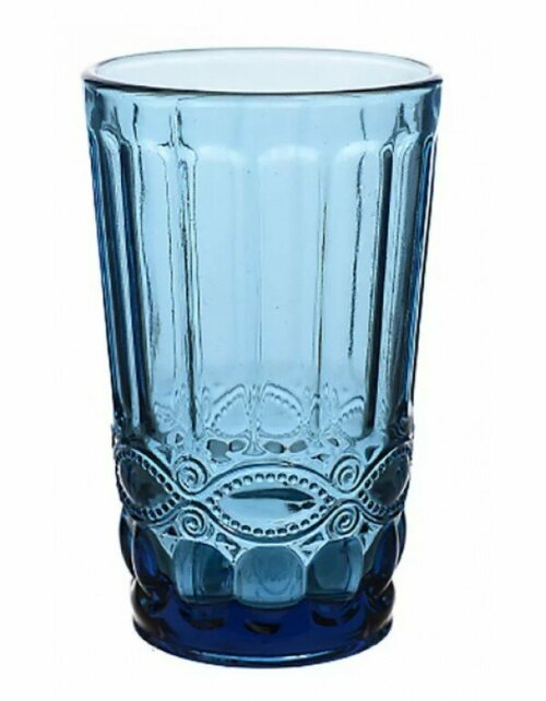 Набор стаканов из стекла 6 шт. Арсенал, узор, 300 мл, голубой