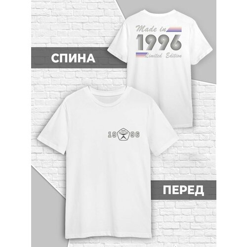 фото Футболка, размер 6xl (62-64), белый printech