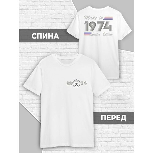 фото Футболка, размер xl (50-52), белый printech