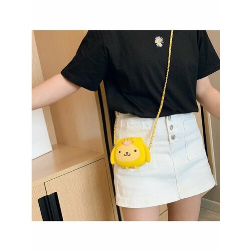 Сумка , фактура гладкая, желтый