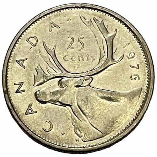 канада 25 центов 1907 г Канада 25 центов 1976 г.