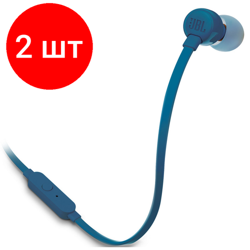 Комплект 2 штук Наушники JBL T110BLU синий JBLT110BLU 288000₽