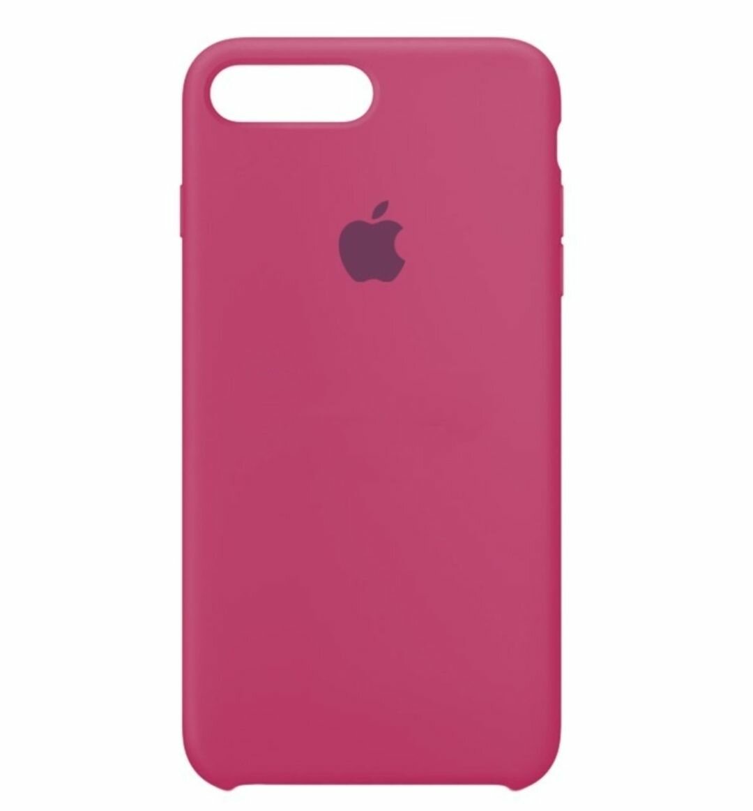 Apple iPhone 8 Plus / 7 plus 7+ 8+ под оригинальный темно-розовый чехол эпл айфон 8 плюс  7 плюс Silicone case замша