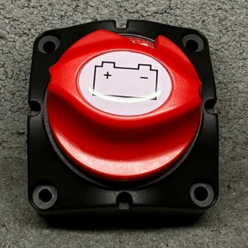 800А Размыкатель массы накладной, черный корпус с съемным ключом, он же Выключатель минуса на автомобиль / размыкатель электроцепи / переключатель акб 008