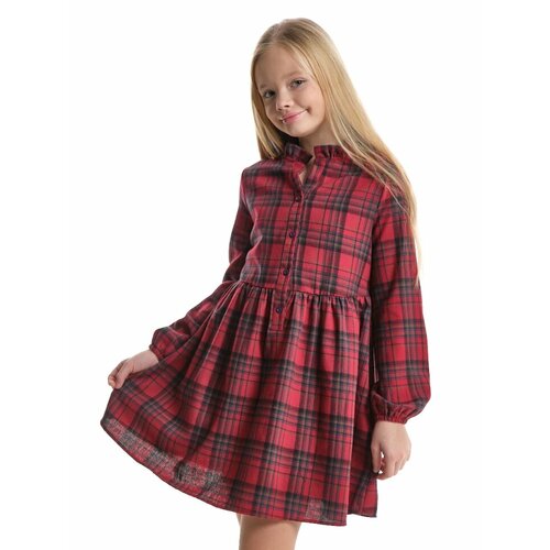 фото Платье mini maxi, размер 146, мультиколор, красный