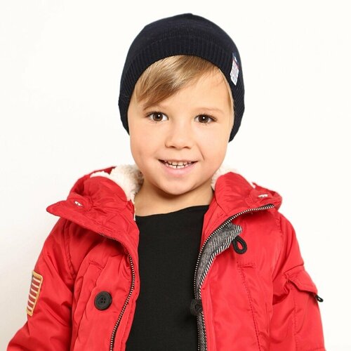 фото Шапка бушон, размер 52, мультиколор